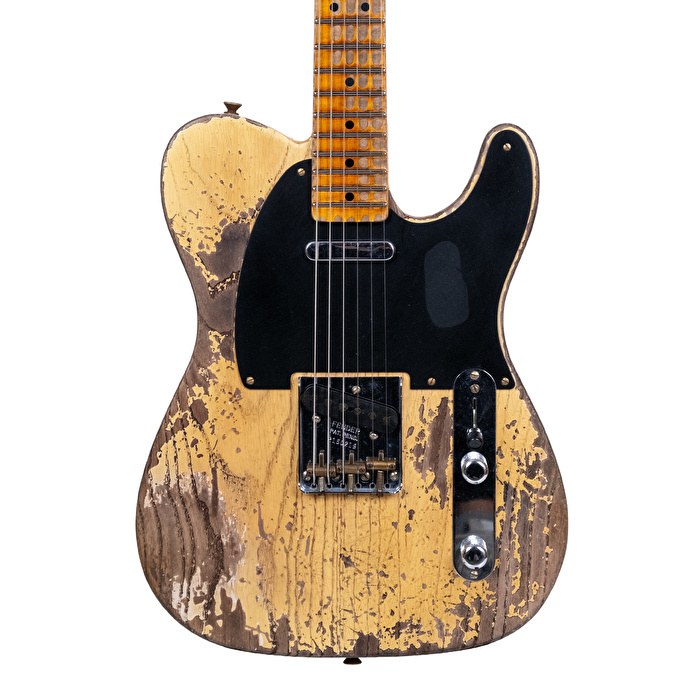 Fender Custom Shop 1951 Telecaster Super Heavy Relic Aged Nocaster Blonde Elektro Gitar